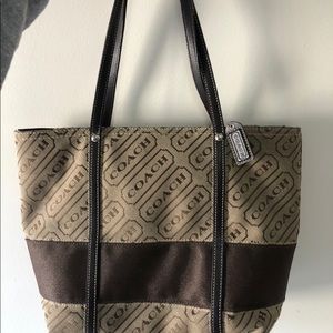 vintage brown coach bag